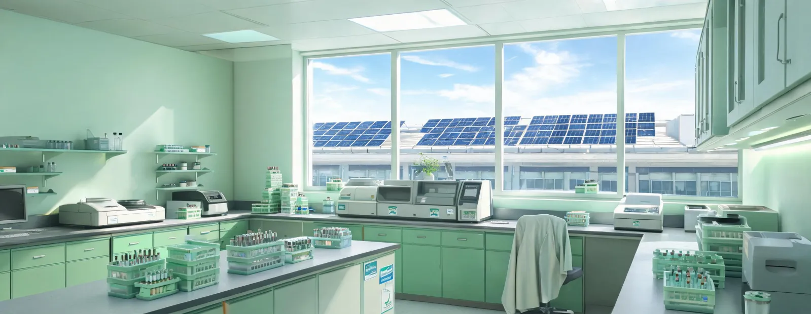 Sustainable hospital laboratory